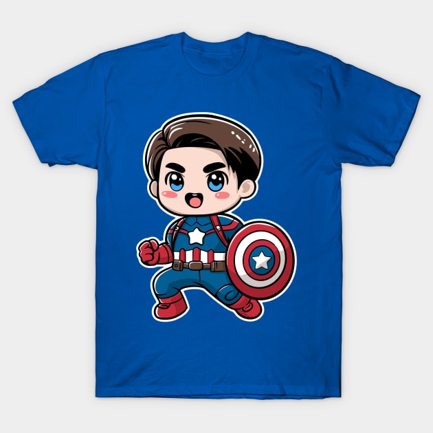 Captain America T-Shirt by Aliza's